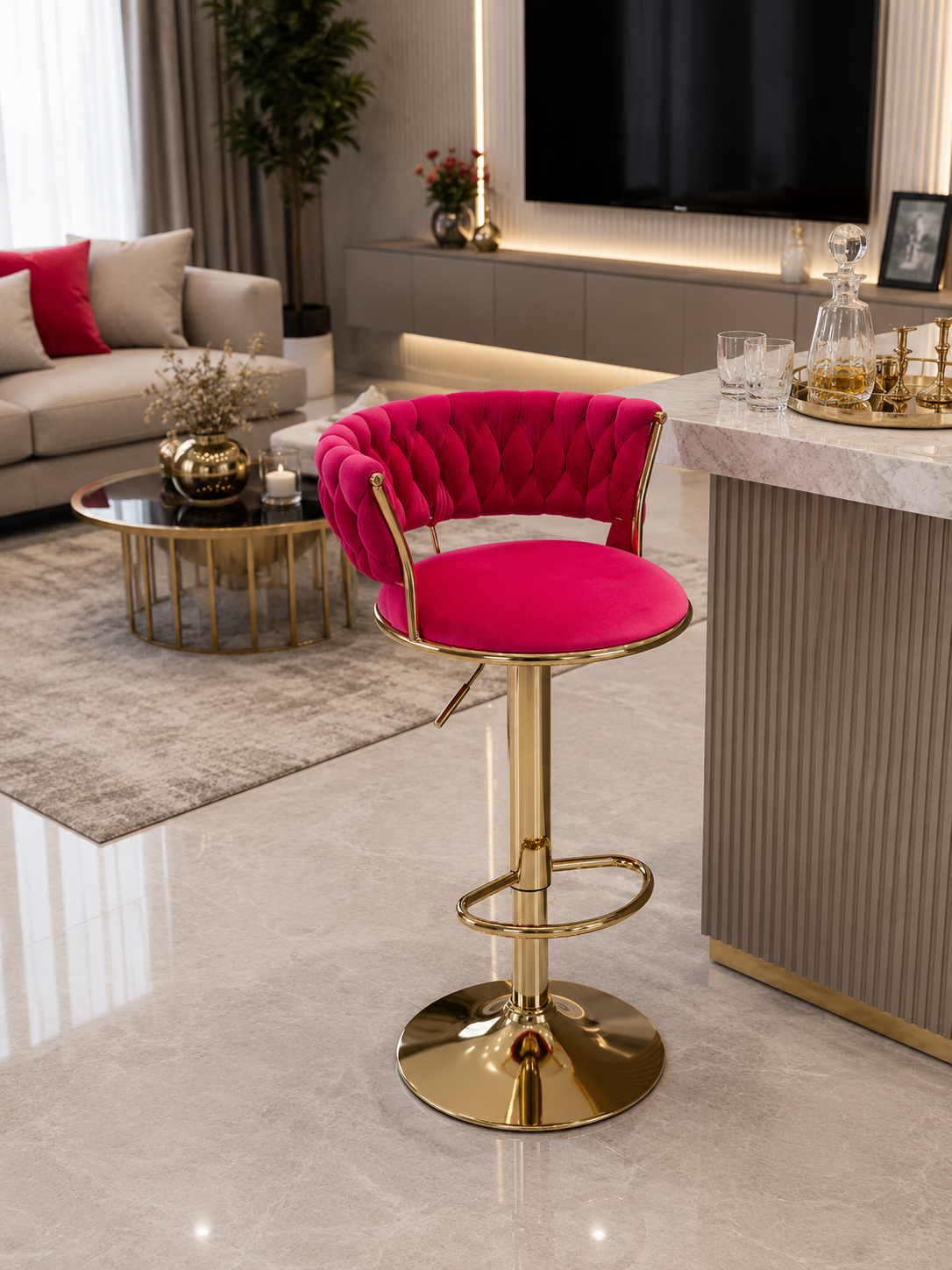 Tabouret Fuchsia Royale™